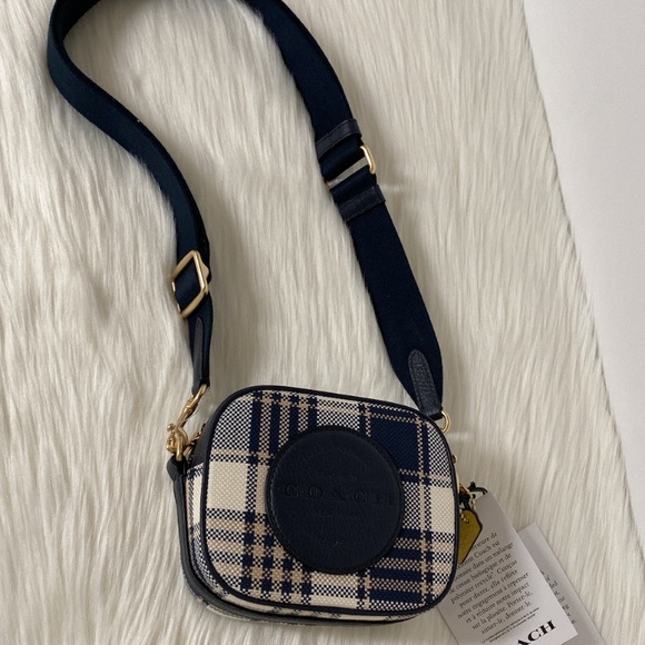 New💃Coach Mini Dempsey Camera Crossbody Bag And Coach Patch - Picture 5 of 10